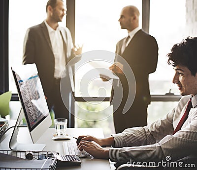 Business People Marketing Strategy Analysis Concept Stock Photo