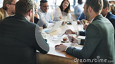 Business People Meeting Conference Discussion Corporate Concept Stock Photo