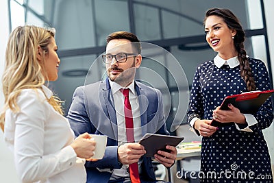 Business people meeting conference discussion corporate concept Stock Photo