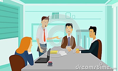 Business people meeting discussing ideas and concepts. Stock Photo