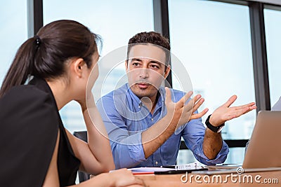 Business People are Meeting Discussing About Their Project and Problem Solving in Conference Room, Professional Manager is Stock Photo