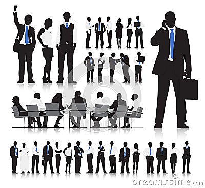 Business People Meeting Vector Vector Illustration