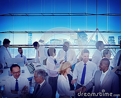 Business People Office Workplace Interaction Conversation Teamwo Stock Photo