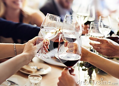 Business People Party Celebration Success Concept Stock Photo