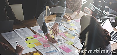 Business People Planning Strategy Analysis Office Concept Stock Photo