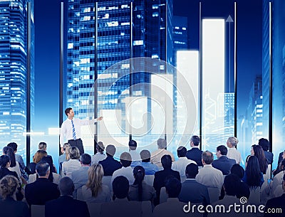 Business People Seminar Conference Meeting Training Concept Stock Photo