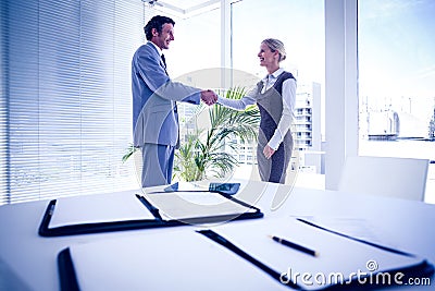 Business people shaking hands Stock Photo