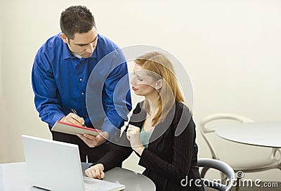 Business people talk Stock Photo