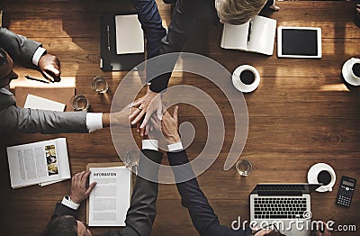 Business People Teamwork Collaboration Relation Concept Stock Photo