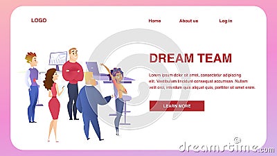 Business People Teamwork Group Communication Vector Illustration