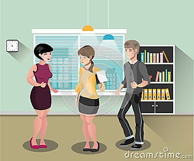 Business People teamwork Vector Illustration