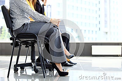 Business people waiting for job interview Stock Photo