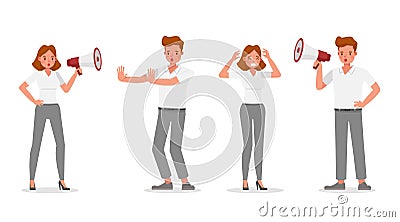 Business people working in office character vector design. no5 Vector Illustration