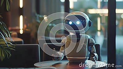Business person chatting with an AI chatbot developed by OpenAI. Artificial intelligence will support business processes Stock Photo