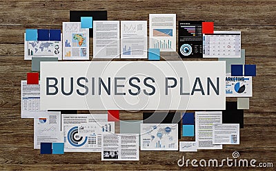 Business Plan Corporate Development Direction Concept Stock Photo