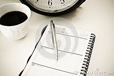 Business planner Stock Photo