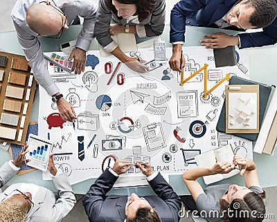 Business Planning Corporate Development Startup Concept Stock Photo