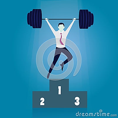 Business Power Strength Concept Vector Illustration