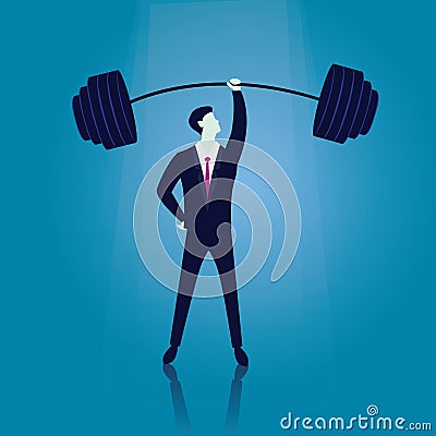 Business Power Strength Concept Vector Illustration