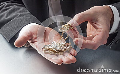 Business of precious metals Stock Photo