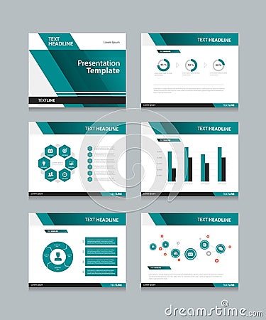 Business presentation and powerpoint template slides background design Vector Illustration