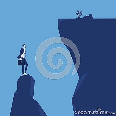 Business problem and facing challenge concept Vector Illustration