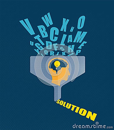 Business and Problem solving concept. Vector Illustration