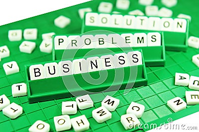 Business problems and solutions Stock Photo