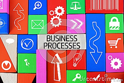 Business processes concept illustration Cartoon Illustration