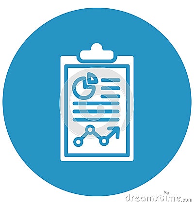 Business productivity report Isolated Vector Icon that can be easily modified or edit Vector Illustration