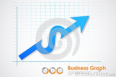 Business Profit Graph Vector Illustration