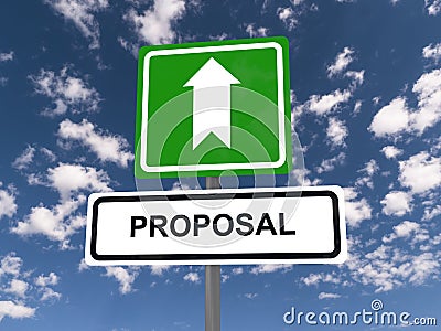 Business proposal sign Stock Photo