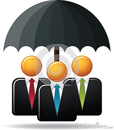 Business Protection Vector Illustration