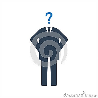 Business question icon. Question mark icon Vector Illustration