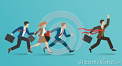 Business race concept Vector Illustration