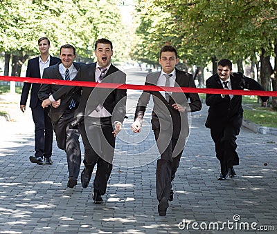 Business race Stock Photo