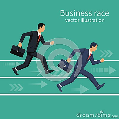 Business race vector Vector Illustration