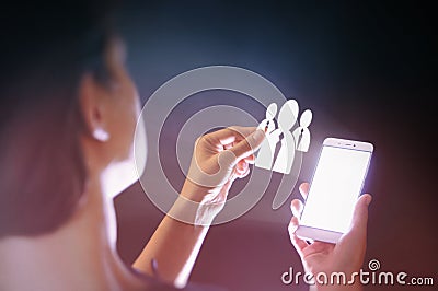 Business recruitment or hiring photo concept. Stock Photo