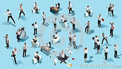 Business, recruitment, human resources department concept in creative collage Stock Photo