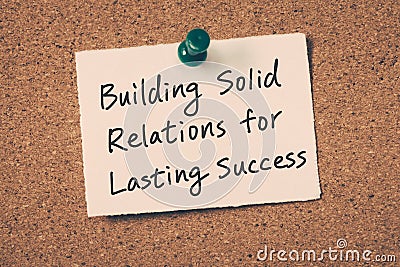 Business relationship building Stock Photo