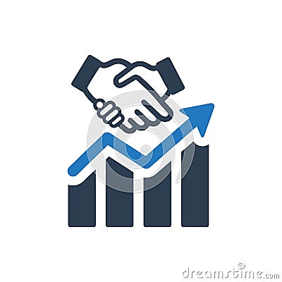 Business Relationship Icon Vector Illustration