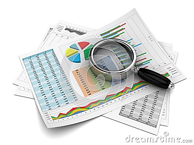 Business report Stock Photo