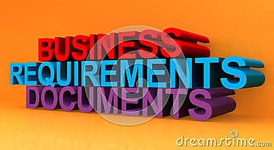 Business requirements documents Stock Photo