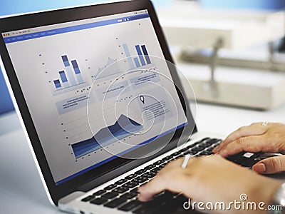 Business Research Data Economy Statistics Concept Stock Photo