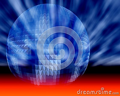 Business, Science And Technology Cosmic Sphere Stock Photo