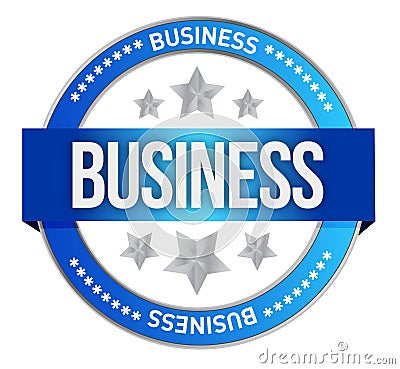 Business seal Cartoon Illustration