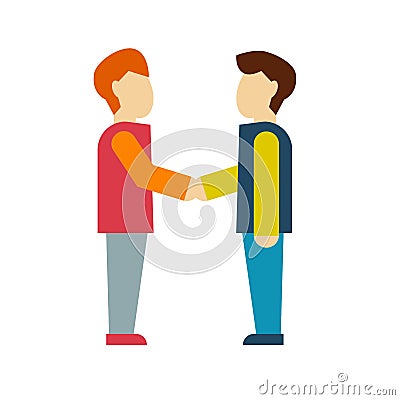 Business shaking hand Vector Illustration