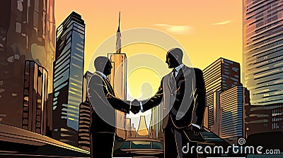 business shaking hands Stock Photo