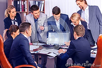 Business simple decision of team of professionals. Stock Photo