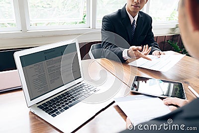 Business situation, job interview concept Stock Photo